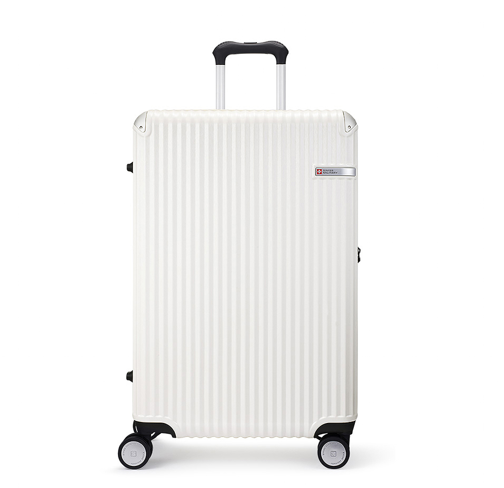 新品 キャリーケース スイスミリタリー 白 ホワイト スーツケース 64L ...